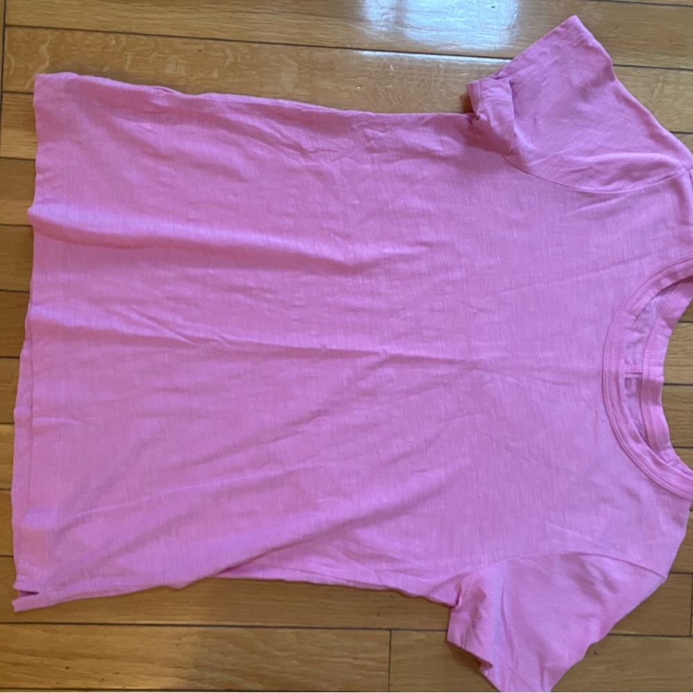 LOFT Bright Pink Short Sleeve Tee